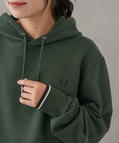 FRED PERRY】TIPPED HOODED SWEATSHIRT フレッドペリー スウェット