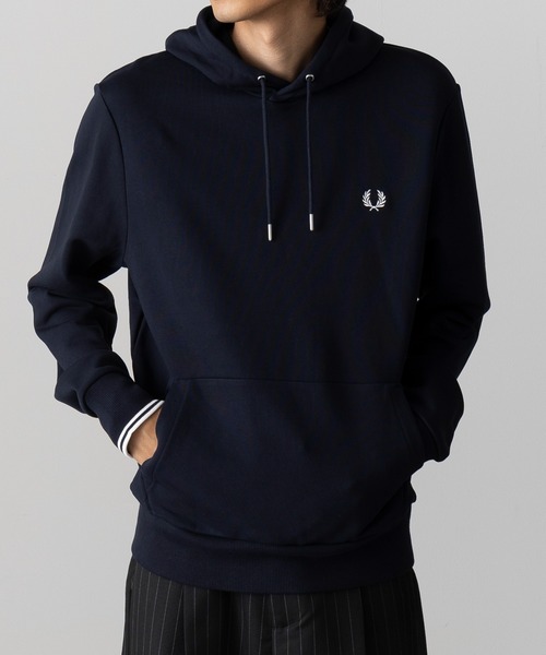 FRED PERRY】TIPPED HOODED SWEATSHIRT フレッドペリー スウェット