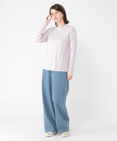 セール】2枚セットシアーTシャツ[プラスサイズあり]（Tシャツ