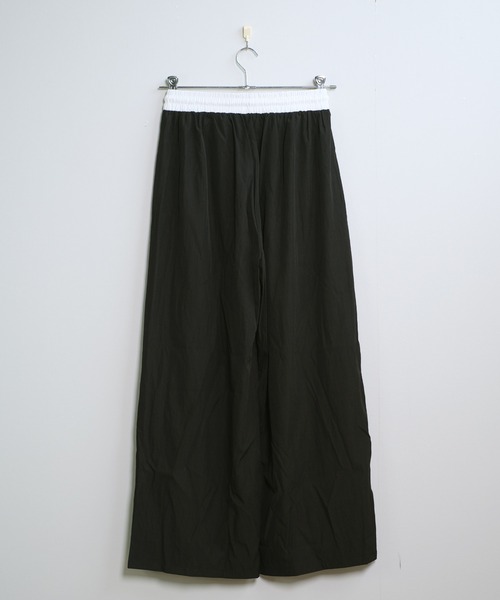shopnikoniko（ショップニコニコ）の「ウエスト配色 ドロスト ルーズワイドパンツ（その他パンツ・レディース・ネイビー/ブラック・フリー）」の20枚目の写真