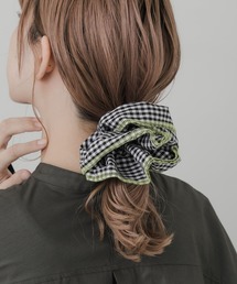 SMELLY | ギンガムチェックボリュームシュシュ(シュシュ)