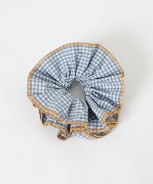 SMELLY(スメリー)の「ギンガムチェックボリュームシュシュ(シュシュ・レディース・ブラック/ブルー・-)」の12枚目の写真