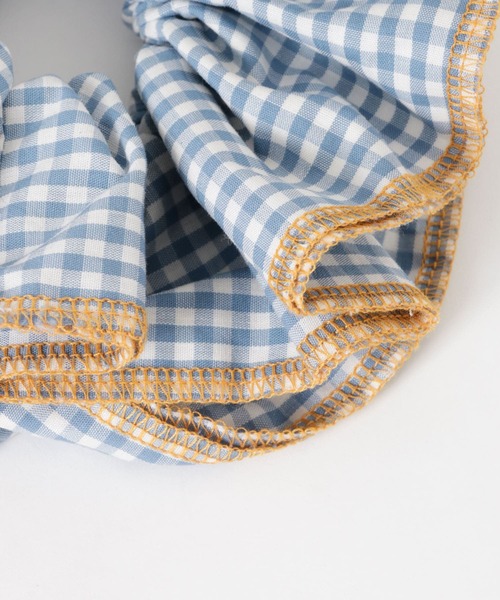 SMELLY(スメリー)の「ギンガムチェックボリュームシュシュ(シュシュ・レディース・ブラック/ブルー・-)」の15枚目の写真