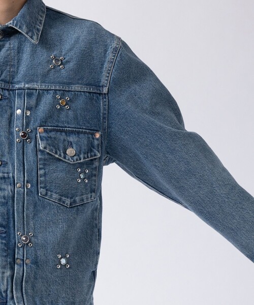 TANAKA（タナカ）の「【TANAKA / タナカ】THE JEAN JACKET COLORE STARS（デニムジャケット・メンズ・インディゴブルー・S/M）」の21枚目の写真