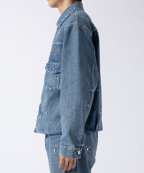 TANAKA（タナカ）の「【TANAKA / タナカ】THE JEAN JACKET COLORE STARS（デニムジャケット・メンズ・インディゴブルー・S/M）」の11枚目の写真