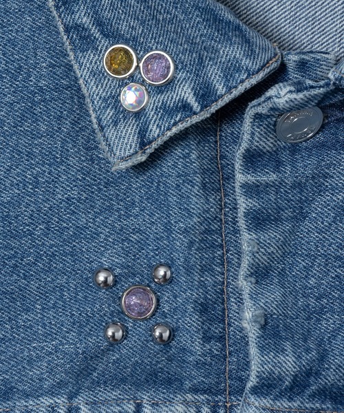 TANAKA（タナカ）の「【TANAKA / タナカ】THE JEAN JACKET COLORE STARS（デニムジャケット・メンズ・インディゴブルー・S/M）」の7枚目の写真