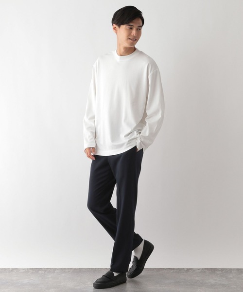 GLOBAL WORK Smile Seed Store（グローバルワーク スマイルシードストア）の「多機能Tシャツ長袖/144106（Tシャツ/カットソー・メンズ・ピンクベージュ/ベージュ/オフホワイト/チャコール/ブルー系その他/ライトグレー/ブラウン/ブラック・LARGE/MEDIUM/X-LARGE/SMALL）」の10枚目の写真