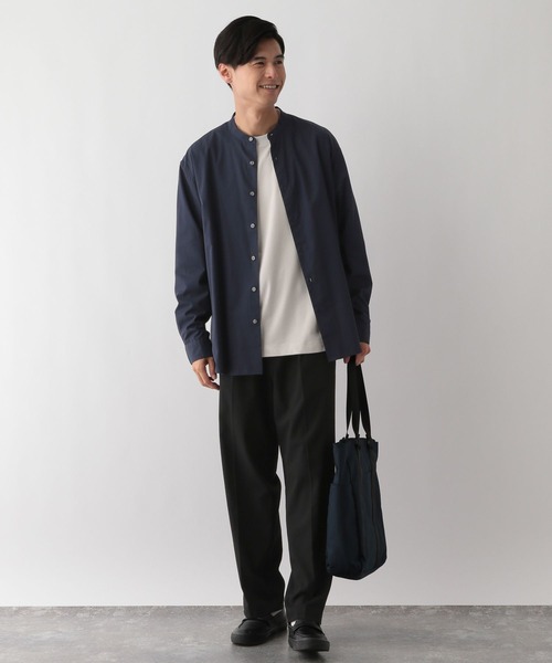 GLOBAL WORK Smile Seed Store（グローバルワーク スマイルシードストア）の「多機能Tシャツ長袖/144106（Tシャツ/カットソー・メンズ・ピンクベージュ/ベージュ/オフホワイト/チャコール/ブルー系その他/ライトグレー/ブラウン/ブラック・LARGE/MEDIUM/X-LARGE/SMALL）」の19枚目の写真