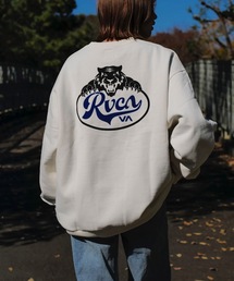 RVCA メンズ PROWL CR トレーナー 【2024年秋冬モデル】/ルーカバックプリントスウェットトレーナー