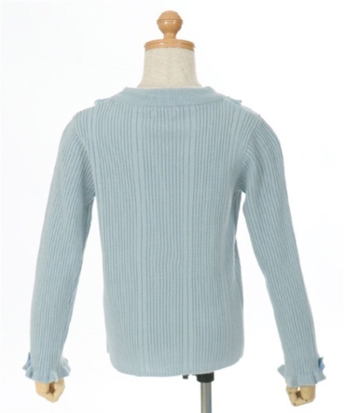 axes femme（アクシーズファム）の「バラボトルネックリブプルオーバー（ニット/セーター・キッズ・ピンク/サックスブルー・MEDIUM/LARGE/X-LARGE）」の17枚目の写真