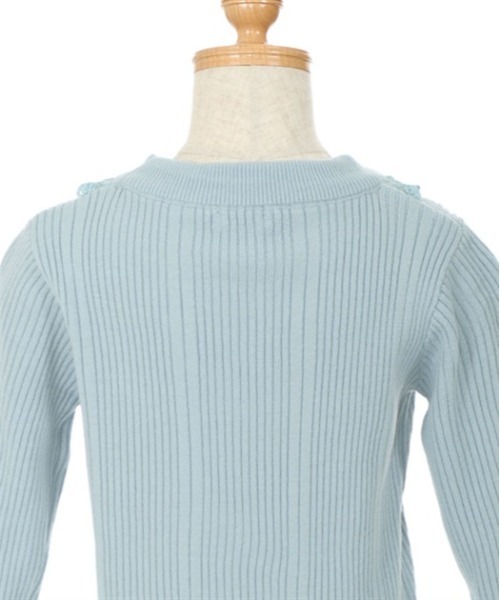 axes femme（アクシーズファム）の「バラボトルネックリブプルオーバー（ニット/セーター・キッズ・ピンク/サックスブルー・MEDIUM/LARGE/X-LARGE）」の20枚目の写真