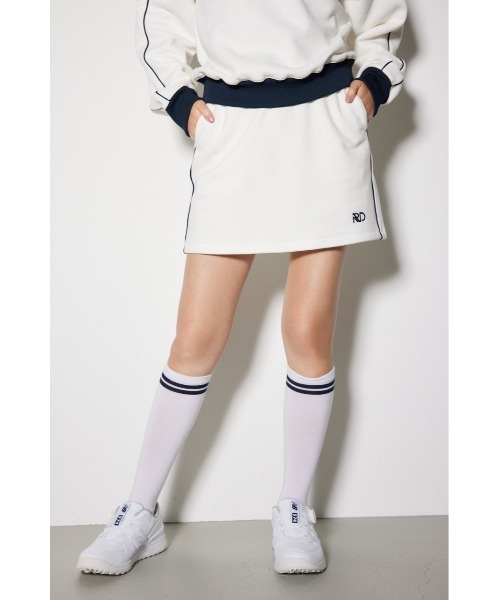 RIENDA GOLF】サイドラインスウェットスカート（スカート）｜RIENDA