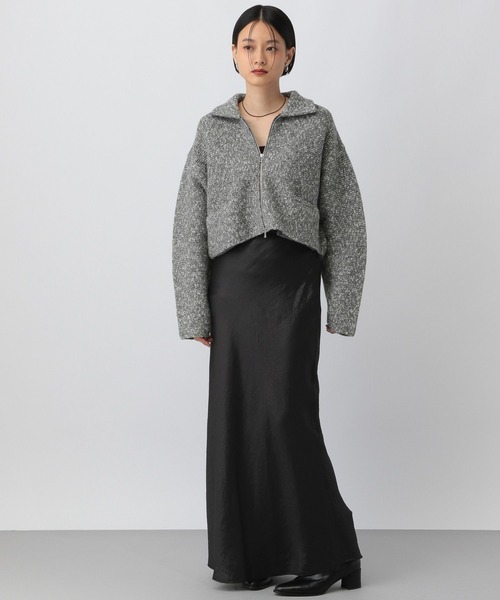 セール】ラメエリZIPカーディガン（カーディガン/ボレロ）｜A part by