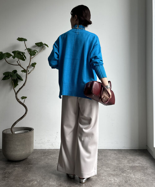 【WEB限定】モッチリミドルゲージハイネックニット（ニット/セーター）｜DouDou（ドゥドゥ）