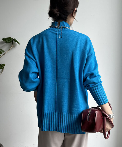 【WEB限定】モッチリミドルゲージハイネックニット（ニット/セーター）｜DouDou（ドゥドゥ）