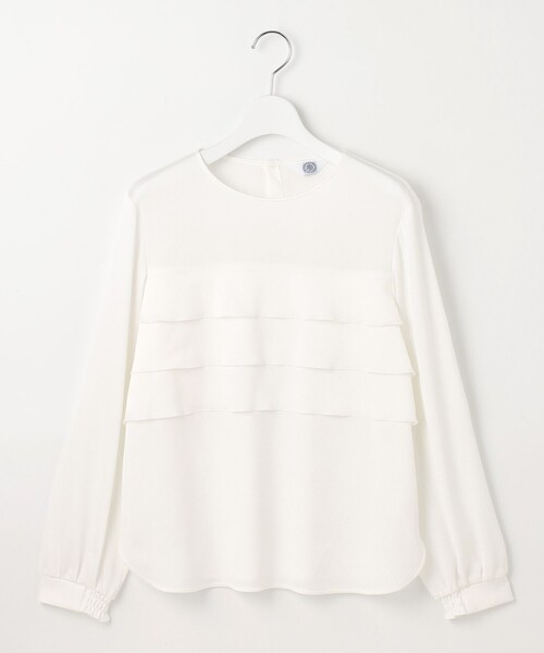 J.PRESS Ladies(J.プレス レディス)の「【洗える】ヴィンテージWAVE ブラウス(シャツ/ブラウス・レディース・ホワイト系/イエロー系・XS)」の7枚目の写真