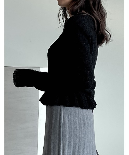 セール】[2024-25 WINTER COLLECTION]マシュマロタッチポップコーン裾