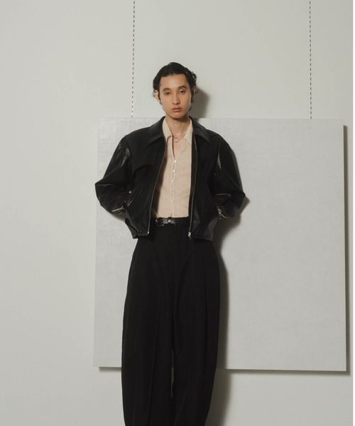 ジャケット・アウター knuth marf leather riders blouson/brown leather riders blouson(unisex)/brown | KNUTH MARF