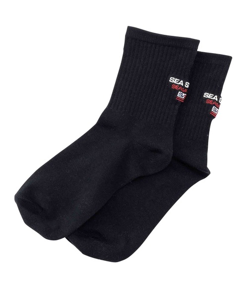 SEA（シー）の「SEA SPORTS リブソックス (2PCS)（ソックス/靴下・レディース・グレー/ブラック・ONE SIZE）」の7枚目の写真