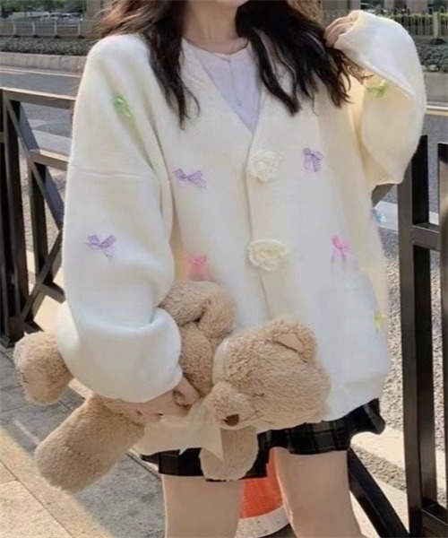 花*♡様 埋められないラインカーディガン Petite Robe canone セール】コード刺繍アソートメッシュカーディガン（カーディガン