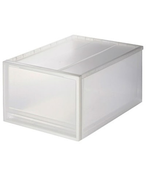 無印良品　ポリプロピレン　収納ケース　まとめ売り 旧サイズ：引出式・大〕ポリプロピレン 収納ケース 中 約幅34×奥行