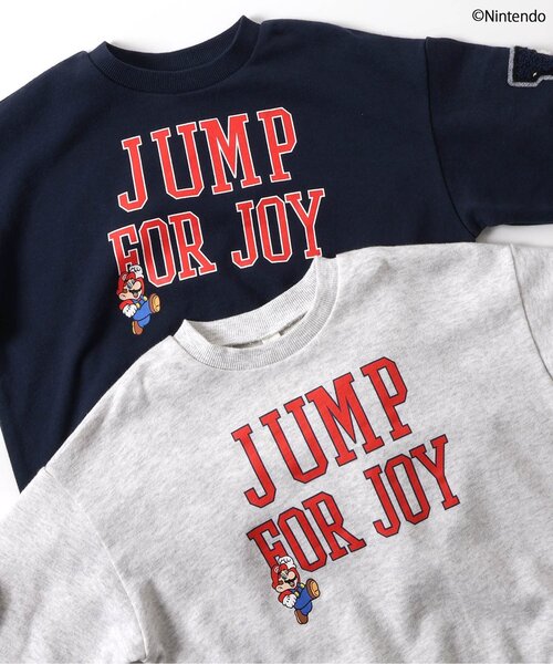 ブリーズ　マリオ　スーパーマリオ　カレッジトレーナー　150 トレーナー キッズ マリオ 子供 BREEZE スウェット 子供服 男の子 女の子 140 130 120 110 100 綿100 グッズ  クリスマス プレゼント 長袖 ブリーズ 爆買