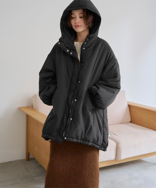 ミドル中綿モンスターパーカー（ダウンジャケット/コート）｜titivate（ティティベイト）