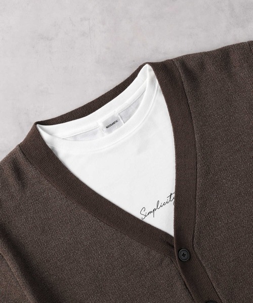 Right-on（ライトオン）の「【NEOSARTIC】JQD カーディガンアンサンブル（カーディガン/ボレロ・メンズ・ブラック/ダークベージュ/ダークグレー・M/L/XL）」の10枚目の写真