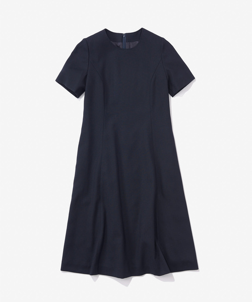 ROPE'(ロペ)の「【J'aDoRe・店舗限定】【理英会監修】ウールクレープステンカラージャケット&フレアワンピース 2点セット(ワンピース・レディース・ネイビー・38)」の3枚目の写真