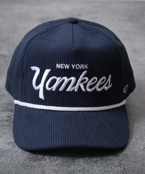 '47（フォーティーセブン）の「47Brand MLB公式 47Brand HITCH BBCAP コーデュロイ ベースボールキャップ（キャップ・メンズ・ネイビー/ロイヤルブルー/ブラック/ナチュラル/ネイビー系・FREE）」の4枚目の写真