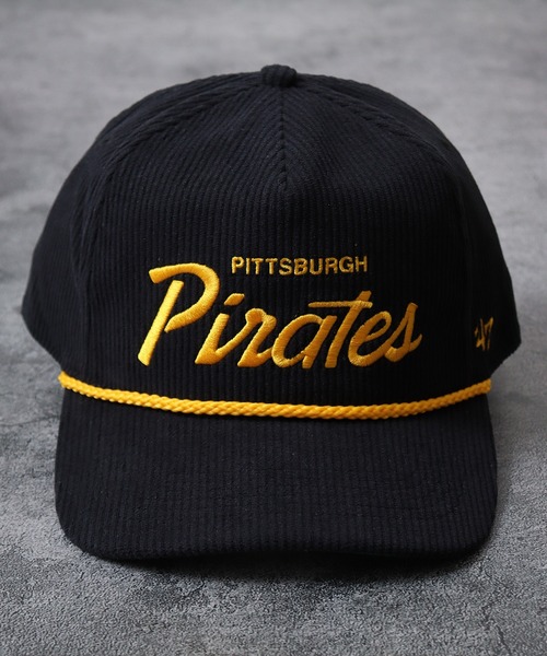 '47（フォーティーセブン）の「47Brand MLB公式 47Brand HITCH BBCAP コーデュロイ ベースボールキャップ（キャップ・メンズ・ネイビー/ロイヤルブルー/ブラック/ナチュラル/ネイビー系・FREE）」の2枚目の写真