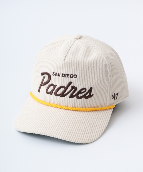 '47（フォーティーセブン）の「47Brand MLB公式 47Brand HITCH BBCAP コーデュロイ ベースボールキャップ（キャップ・メンズ・ネイビー/ロイヤルブルー/ブラック/ナチュラル/ネイビー系・FREE）」の16枚目の写真