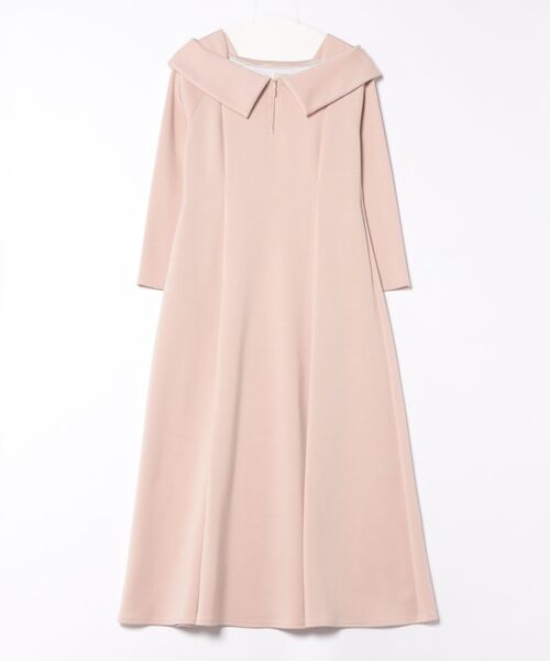 12Twelve Agenda（トゥエルブ　アジェンダ）の「ZIPオフショルネックフレアカットソーワンピース（ワンピース・レディース・ライトグレー/ベージュ・M）」の12枚目の写真