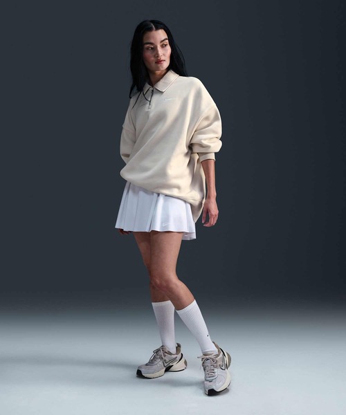 NIKE（ナイキ）の「ナイキ スポーツウェア フェニックス フリース ウィメンズ オーバーサイズド 1/4ジップ ポロ / Nike Sportswear Phoenix Fleece Women's Oversized 1/4-Zip Polo FZ3208-104 Light Orewood Brown（その他トップス・レディース・ブラウン系その他・2XL/L/M/S/XL/XS）」の6枚目の写真