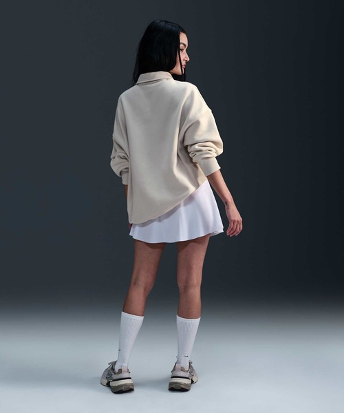 NIKE（ナイキ）の「ナイキ スポーツウェア フェニックス フリース ウィメンズ オーバーサイズド 1/4ジップ ポロ / Nike Sportswear Phoenix Fleece Women's Oversized 1/4-Zip Polo FZ3208-104 Light Orewood Brown（その他トップス・レディース・ブラウン系その他・2XL/L/M/S/XL/XS）」の7枚目の写真