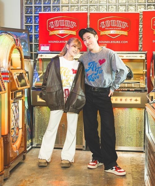 PBLIM(ページボーイリム)の「《UNISEX》ハートロゴロンT(Tシャツ/カットソー・レディース・オフホワイト/チャコールグレー/イエロー・MEDIUM/LARGE)」の4枚目の写真