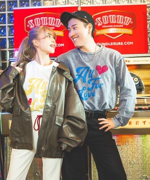 PBLIM(ページボーイリム)の「《UNISEX》ハートロゴロンT(Tシャツ/カットソー・レディース・オフホワイト/チャコールグレー/イエロー・MEDIUM/LARGE)」の6枚目の写真