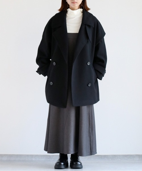 cepo（セポ）の「〈セットアイテム〉フレアーシルエットジャンパースカート＋タートルネックインナー アンサンブル（アンサンブル・レディース・ブラック/チャコール・M）」の17枚目の写真