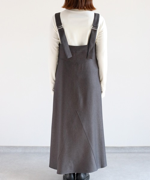 cepo（セポ）の「〈セットアイテム〉フレアーシルエットジャンパースカート＋タートルネックインナー アンサンブル（アンサンブル・レディース・ブラック/チャコール・M）」の13枚目の写真