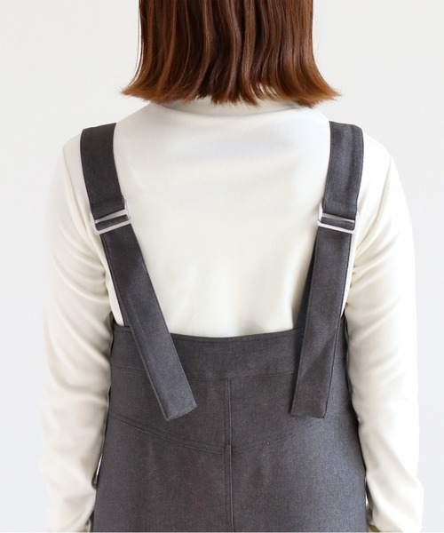 cepo（セポ）の「〈セットアイテム〉フレアーシルエットジャンパースカート＋タートルネックインナー アンサンブル（アンサンブル・レディース・ブラック/チャコール・M）」の3枚目の写真