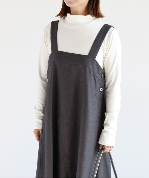 cepo（セポ）の「〈セットアイテム〉フレアーシルエットジャンパースカート＋タートルネックインナー アンサンブル（アンサンブル・レディース・ブラック/チャコール・M）」の18枚目の写真