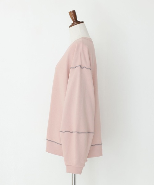 n'OrLABEL（ノアールレーベル）の「『裏毛メローランタンスリーブプルオーバー』（スウェット・レディース・ピンク/ライトブルー/オートミール/チャコール・2/1）」の18枚目の写真