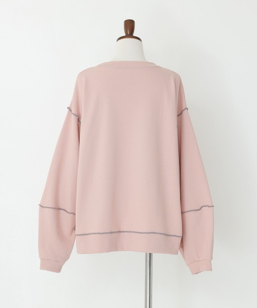 n'OrLABEL（ノアールレーベル）の「『裏毛メローランタンスリーブプルオーバー』（スウェット・レディース・ピンク/ライトブルー/オートミール/チャコール・2/1）」の19枚目の写真