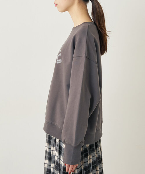 natural couture（ナチュラルクチュール）の「SPRING FIELD 裏毛TOPS（ニット/セーター・レディース・オートミール/ブルー/チャコールグレー・FREE）」の11枚目の写真