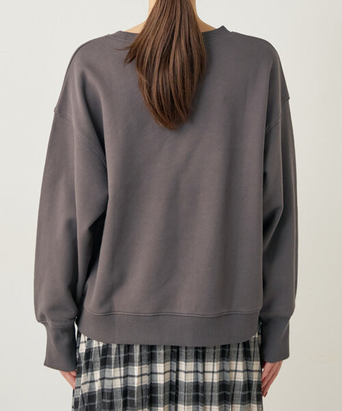 natural couture（ナチュラルクチュール）の「SPRING FIELD 裏毛TOPS（ニット/セーター・レディース・オートミール/ブルー/チャコールグレー・FREE）」の12枚目の写真