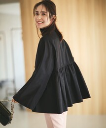 セール】【撥水加工】ライトツイル ノーカラーコート（ノーカラー