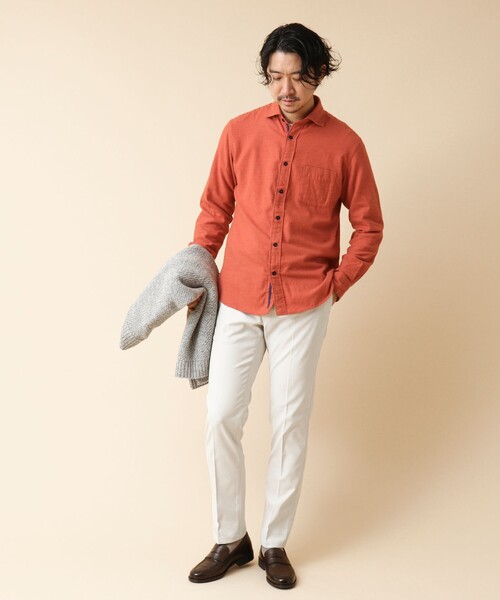 NOLLEY’S(ノーリーズ)の「パラシュート カッタウェイ ネルシャツ(シャツ/ブラウス・メンズ・グリーン系その他/オレンジ/ブルー系その他/ブルー・S/M/L/XL)」の11枚目の写真