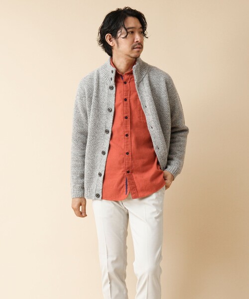 NOLLEY’S(ノーリーズ)の「パラシュート カッタウェイ ネルシャツ(シャツ/ブラウス・メンズ・グリーン系その他/オレンジ/ブルー系その他/ブルー・S/M/L/XL)」の14枚目の写真