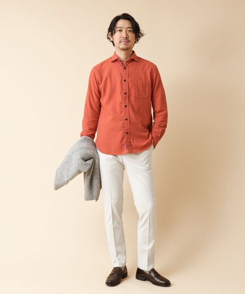 NOLLEY’S(ノーリーズ)の「パラシュート カッタウェイ ネルシャツ(シャツ/ブラウス・メンズ・グリーン系その他/オレンジ/ブルー系その他/ブルー・S/M/L/XL)」の17枚目の写真