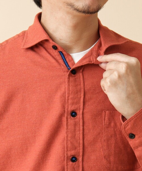 NOLLEY’S(ノーリーズ)の「パラシュート カッタウェイ ネルシャツ(シャツ/ブラウス・メンズ・グリーン系その他/オレンジ/ブルー系その他/ブルー・S/M/L/XL)」の18枚目の写真